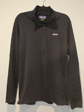 Patagonia R1 Fleece Men's XL Black 1/2 Zip Pullover